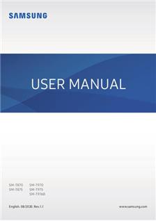 Samsung Galaxy Tab S7 manual. Camera Instructions.